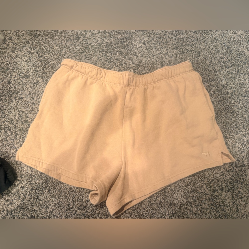 PINK Victoria's Secret Beige/Tan Athletic Lounge Shorts